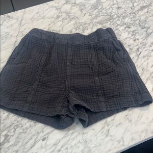 Madewell High Waist Charcoal Shorts